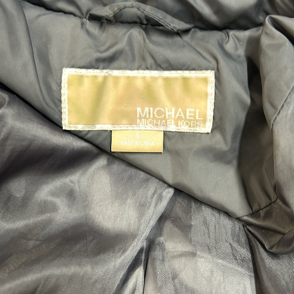 Michael Kors long puffer coat women’s S. Dark grey. New zipper - Picture 7 of 7